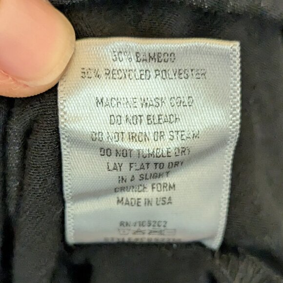 Chalet Et Ceci Blouse Tunic Top Lagenlook Size Large Black Floral 3/4 Sleeve - Picture 6 of 7